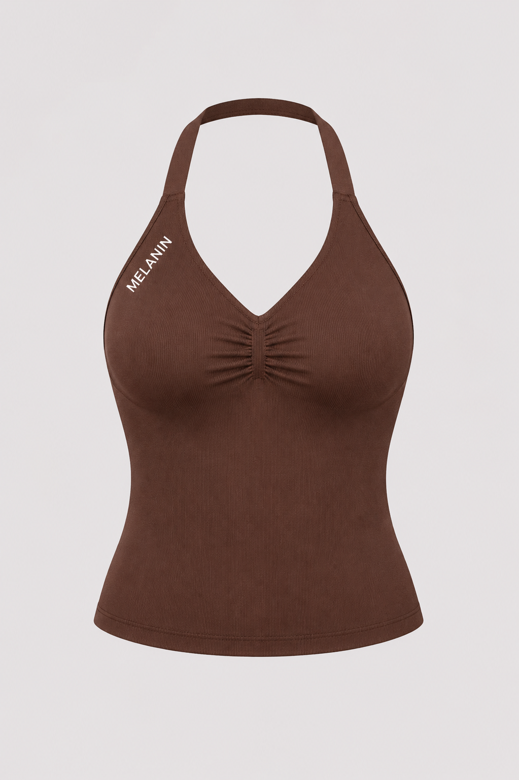 BROWN HALTER TOP – Melanin