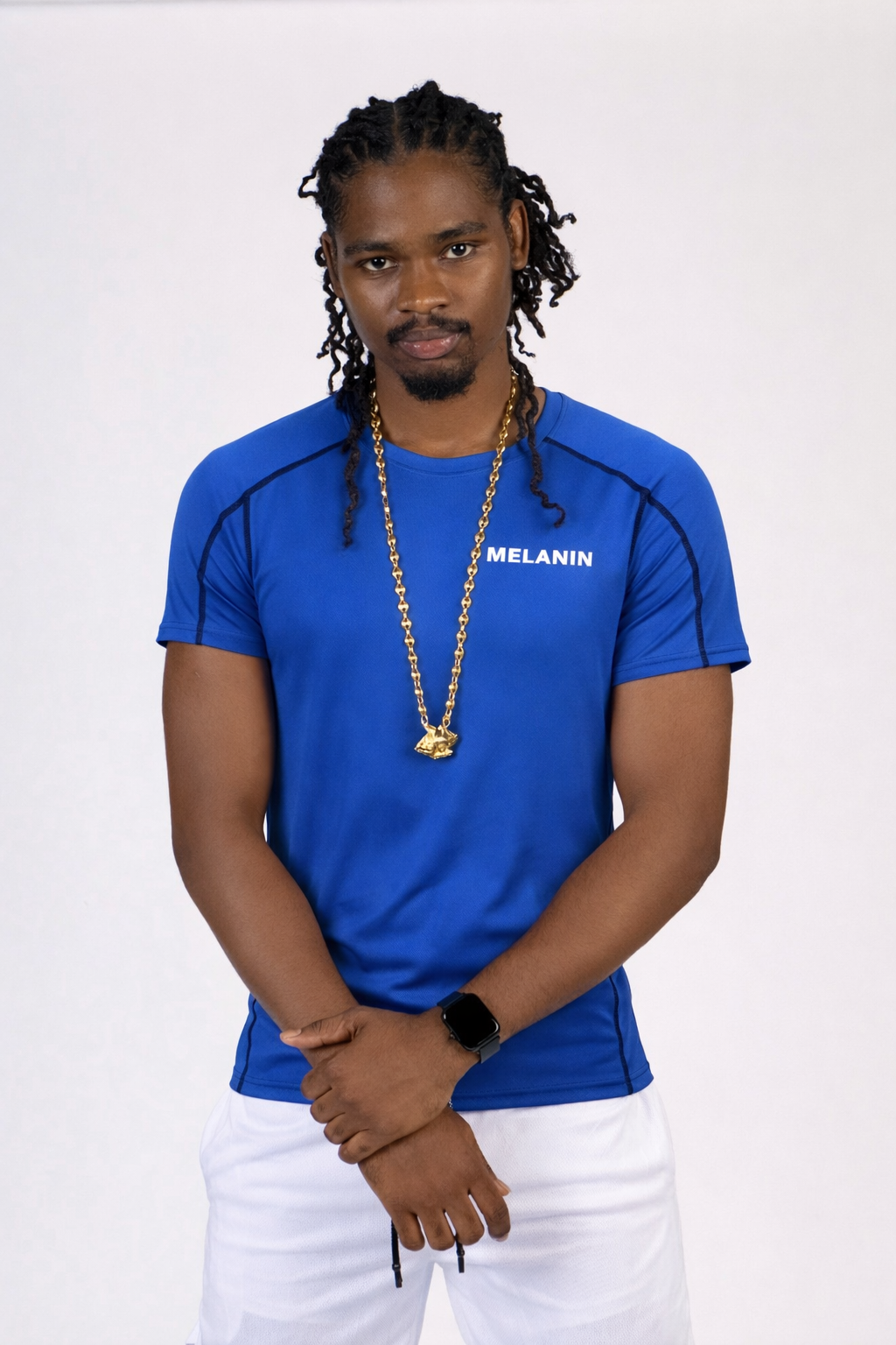 BLUE SHORT SLEEVE SLIM FIT