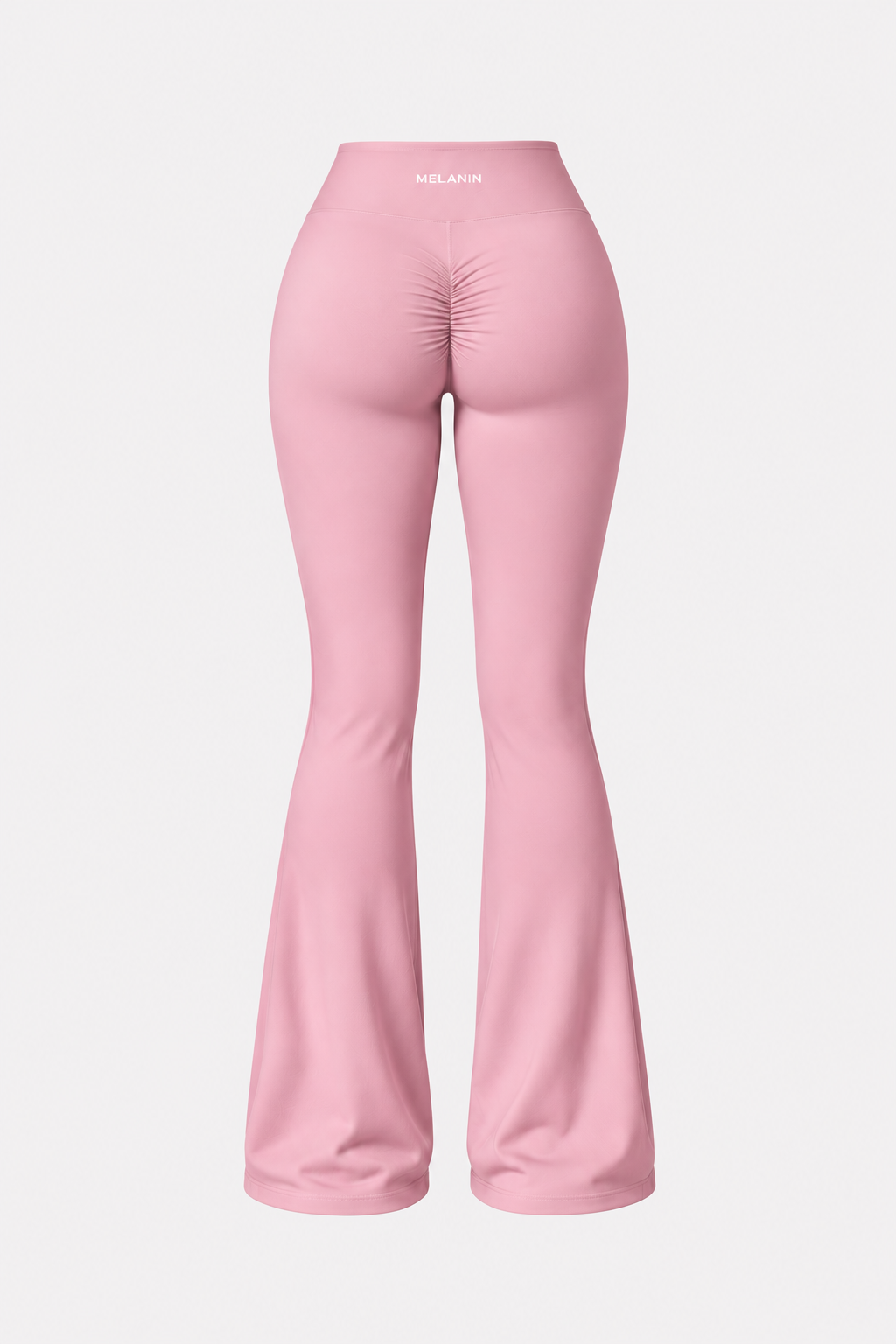 Baby Pink Long Flare Leggings