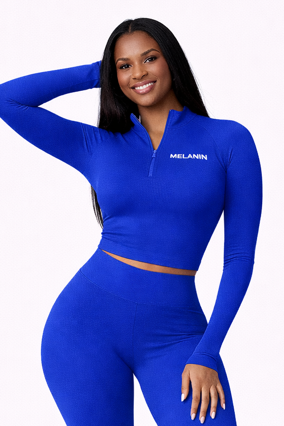 BLUE ZIP UP JACKET