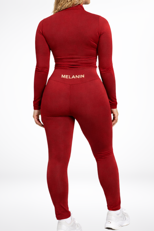 RED PERFECT FIT LEGGINGS