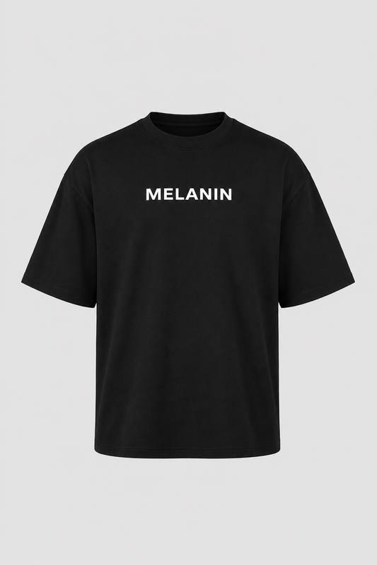 Melanin Black Oversized Tee