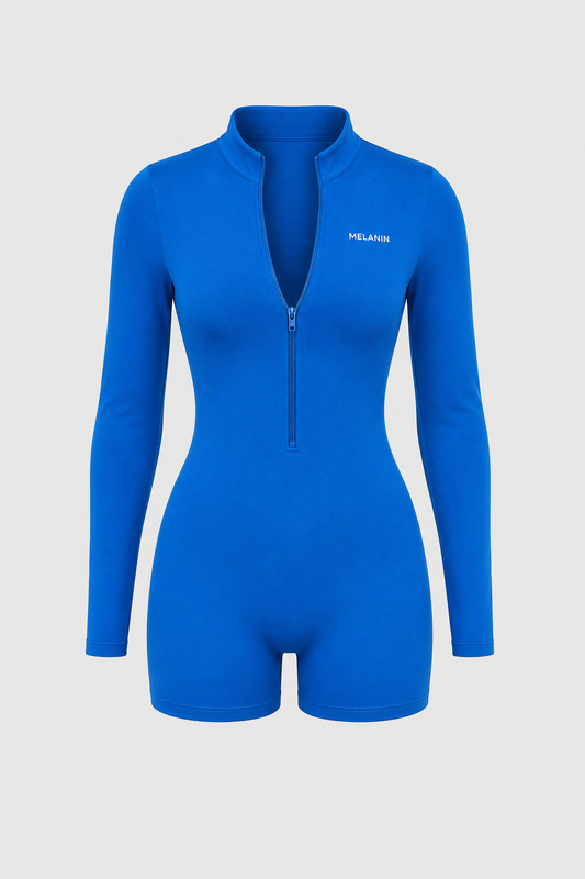 LONG SLEEVE BACK OUT ZIP UP ROMPER