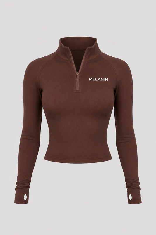 BROWN ZIP UP JACKET