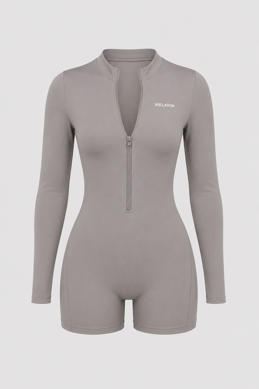 LONG SLEEVE BACK OUT ZIP UP ROMPER