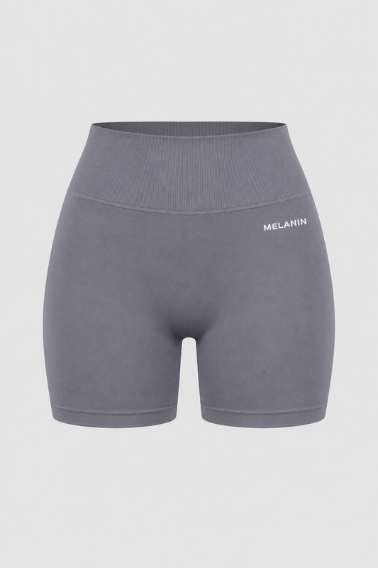 GREY SEAMLESS SHORTS