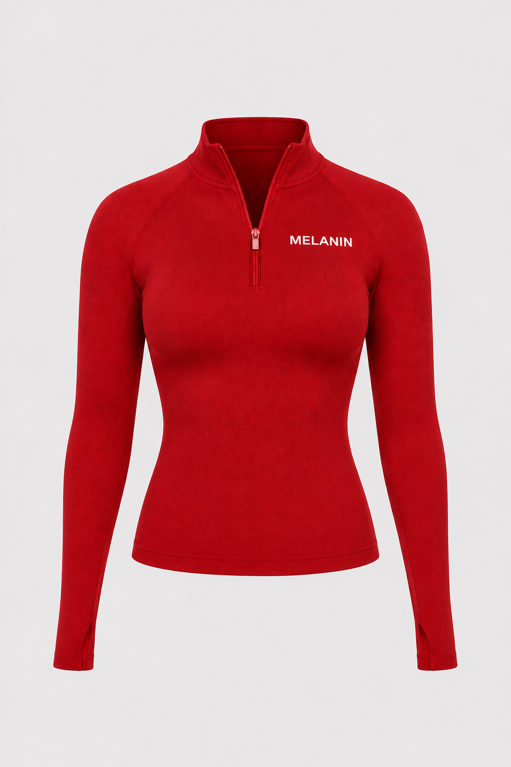 RED ZIP UP TOP JACKET