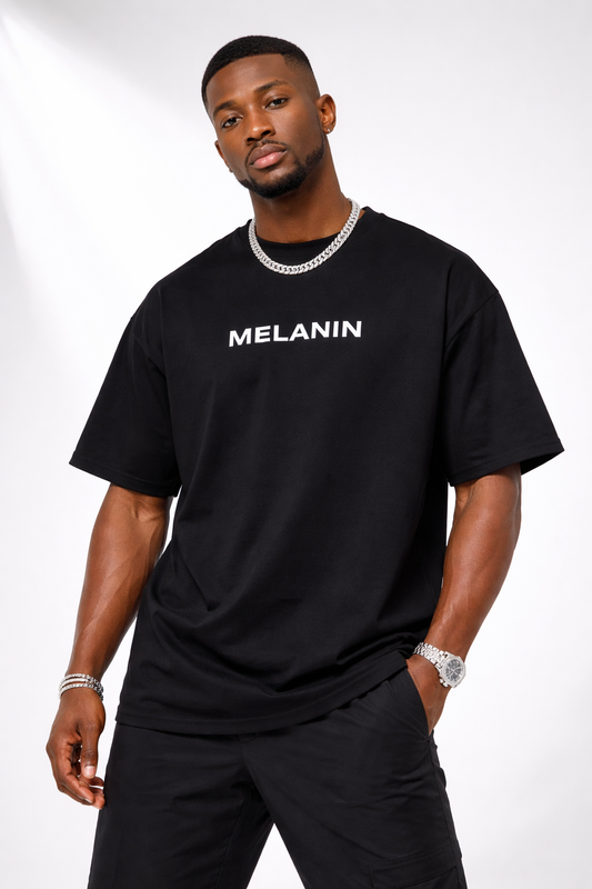 Melanin Black Oversized Tee