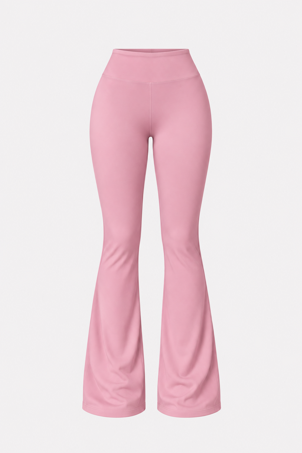 Baby Pink Long Flare Leggings