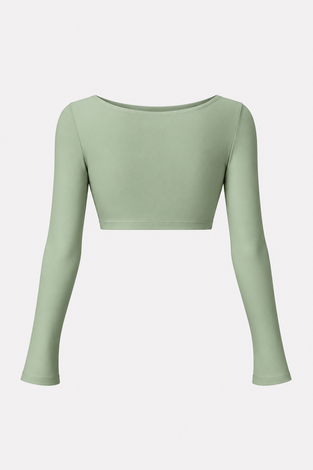 Olive Long Sleeve Crop Top