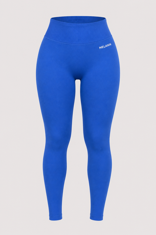 BLUE SEAMLESS LEGGINGS
