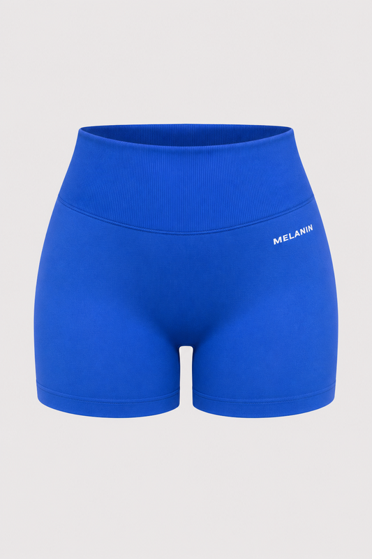 BLUE SEAMLESS SHORTS