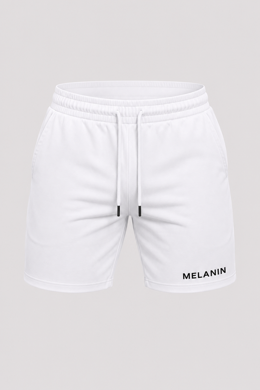 WHITE SLIM FIT SHORTS