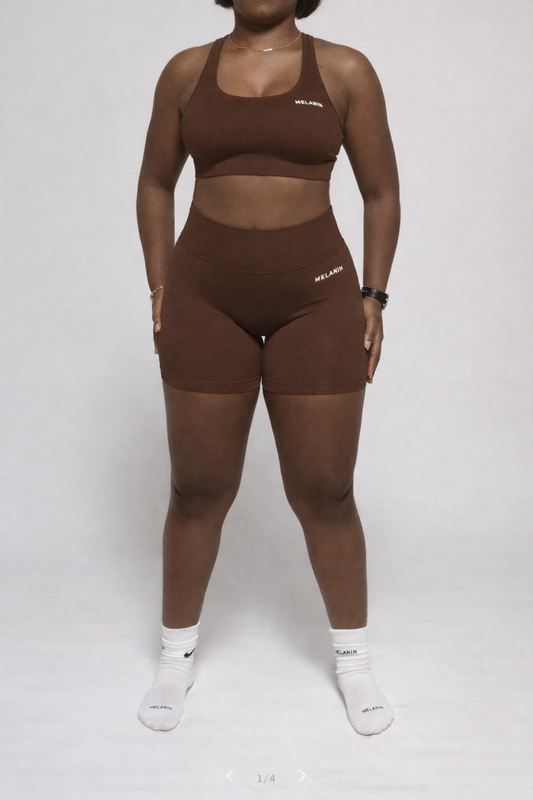 MOCHA SEAMLESS SHORTS