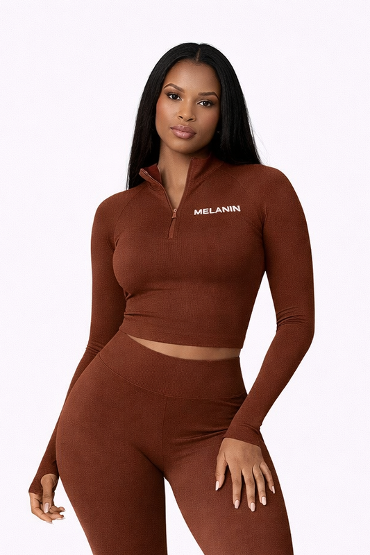 BROWN ZIP UP JACKET